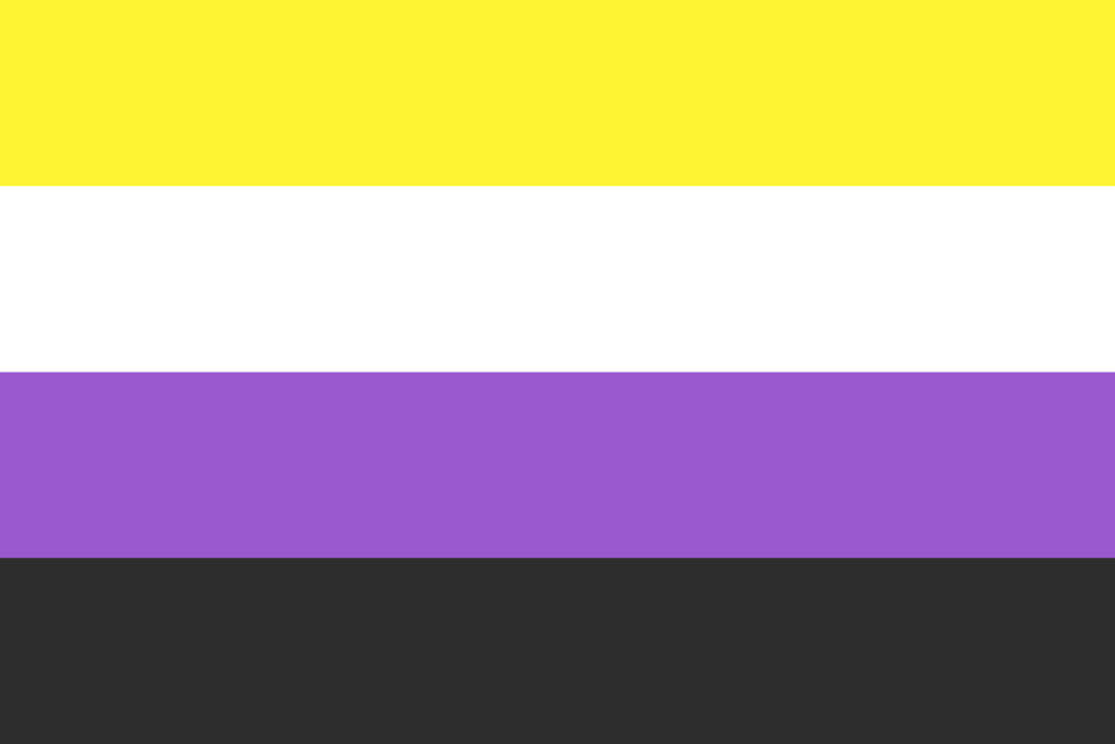 de non-binaire pride vlag