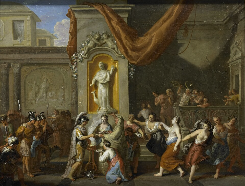 Het huwelijk van Alexander de Grote met Roxane van Bactrië
